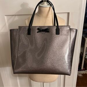 Kate Spade New York Mavis Street Taden Tote Handbag Anthracite sparkle